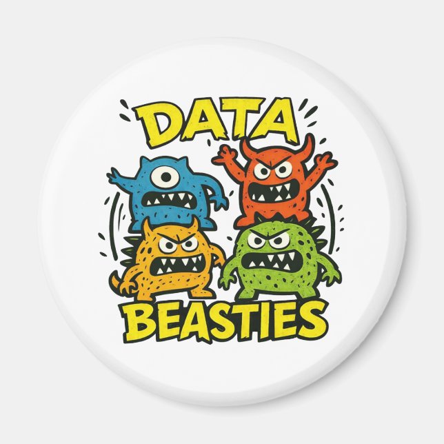 Growly Data Beasties magnet (Framsidan)