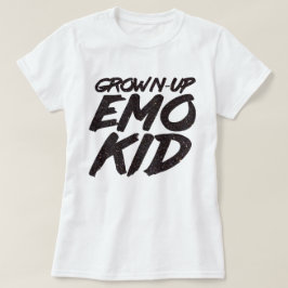 Grown-up emo unge black glitter t shirt