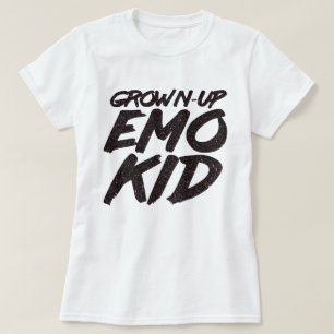 Grown-up emo unge black glitter t shirt