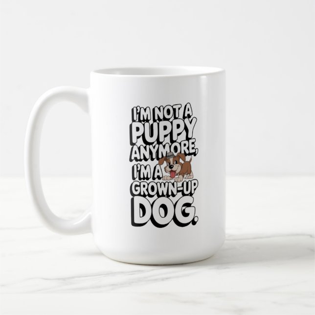 Grown-Up-Hund resa Kaffemugg (Vänster)