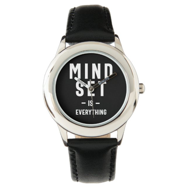 Growth Mindset Entrepreneur Teacher Fitness Motiva Armbandsur (Framsida)