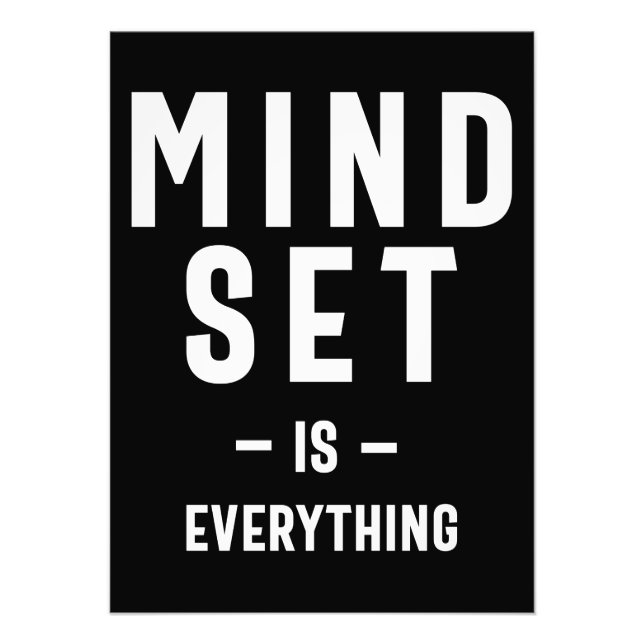 Growth Mindset Entrepreneur Teacher Fitness Motiva Fototryck (Framsidan)
