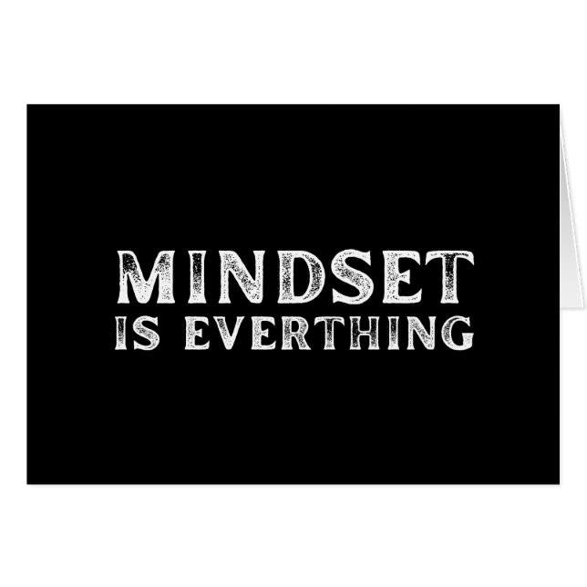 Growth Mindset Entrepreneur Teacher Fitness Motiva Hälsningskort (Framsidan Horizontal)