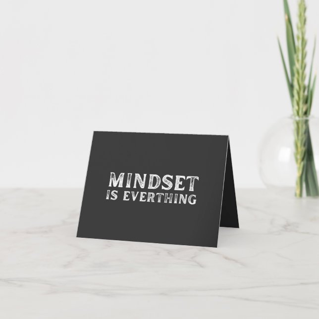 Growth Mindset Entrepreneur Teacher Fitness Motiva Kort (Framsida)