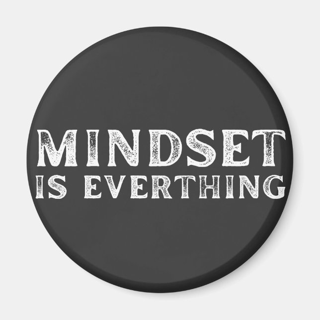 Growth Mindset Entrepreneur Teacher Fitness Motiva Magnet (Framsidan)