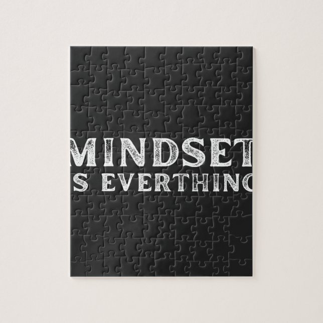 Growth Mindset Entrepreneur Teacher Fitness Motiva Pussel (Vertikal)