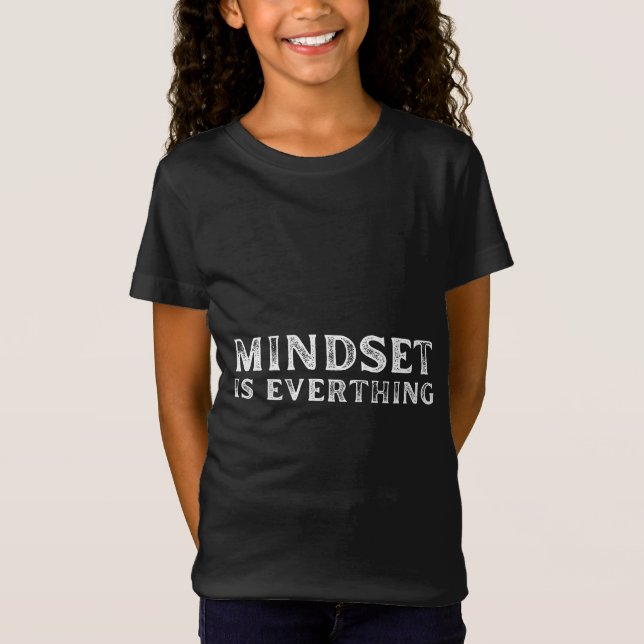 Growth Mindset Entrepreneur Teacher Fitness Motiva T Shirt (Framsida)