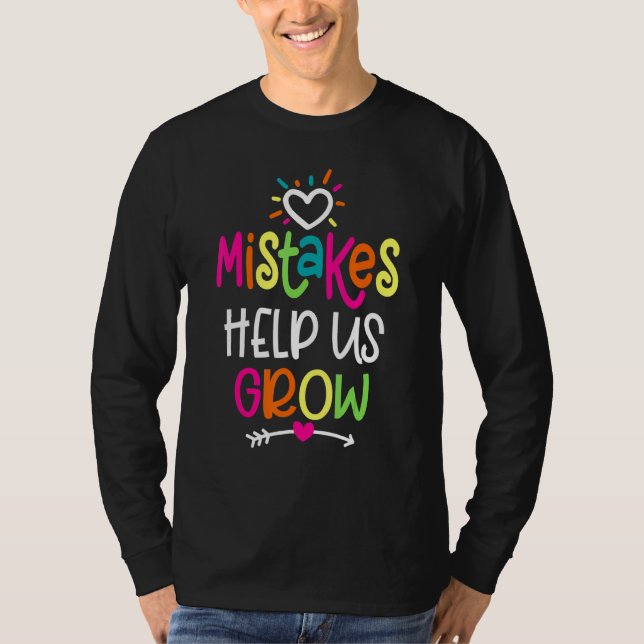 Growth Mindset Positive Back To School Teacher Stu T Shirt (Framsida)