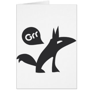 Grr Noir Esprit Hälsningskort