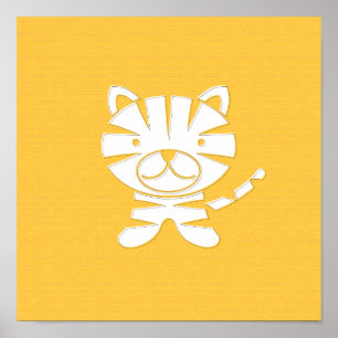 Grr Tiger Art-utskrift Poster