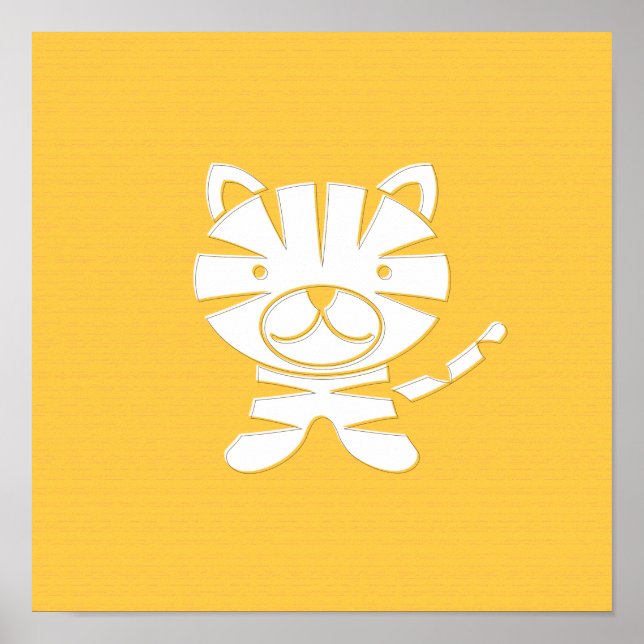 Grr Tiger Art-utskrift Poster (Framsidan)