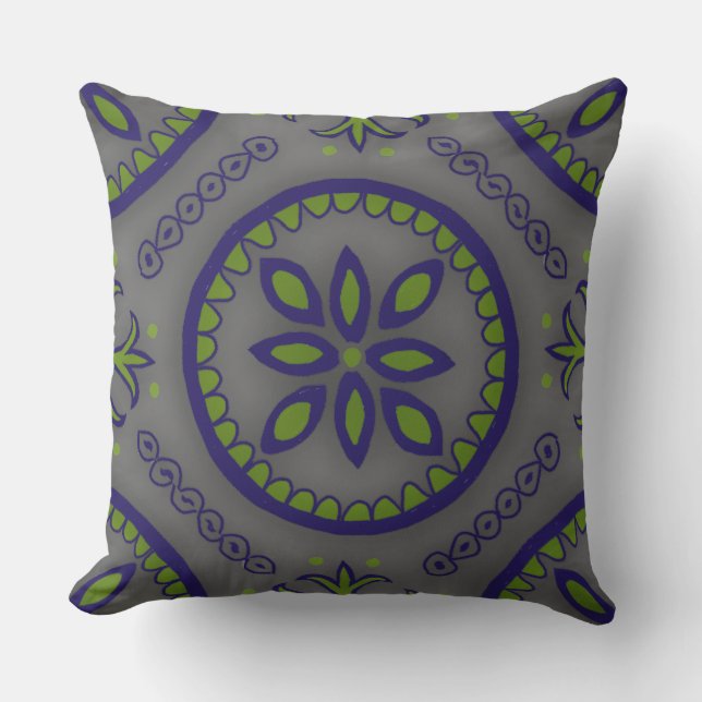 Grray Talavera Tile Kudde (Framsida)