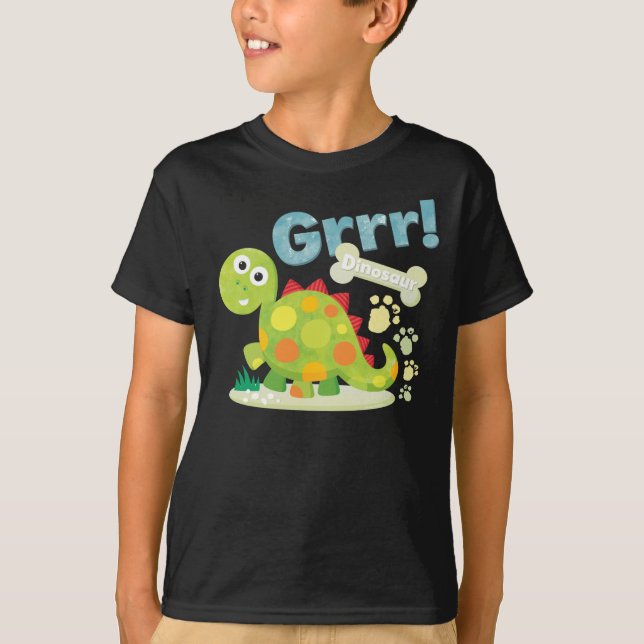 Grrr! Dinosaur T-shirt (Framsida)
