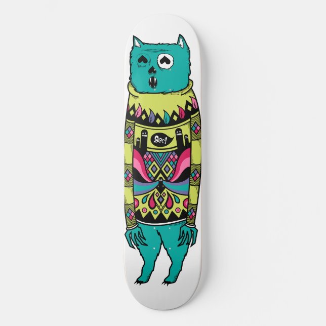 Grrr! Gamla skoldäck Skateboard Bräda 19,5 Cm (Framsida)