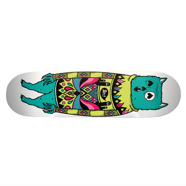 Grrr! Gamla skoldäck Skateboard Bräda 19,5 Cm (Horisontell)