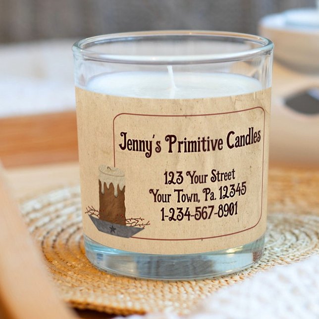 Grubby Candle Scent Label Adressetikett (Skapare uppladdad)