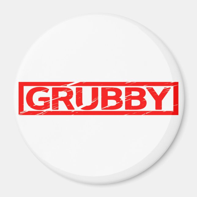 Grubby Frimärke Magnet (Framsidan)
