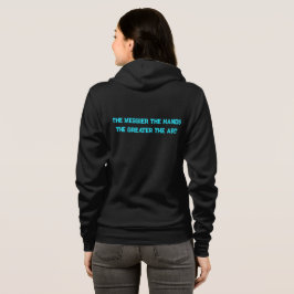 Grubby Händer Studio Logotyp+Motto Hoodie T Shirt