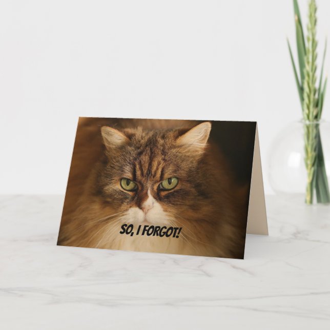 GRUDGE OR KISS - BELATED BIRTHDAY CARD HELGKORT (Framsida)