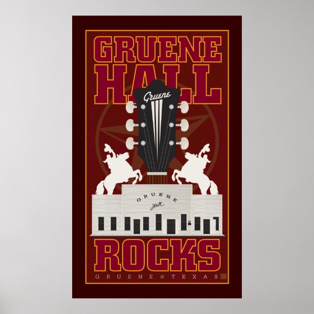 Gruene Hall-Print Poster (Framsidan)