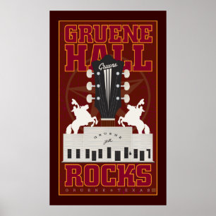 Gruene Hall-Tryck Poster