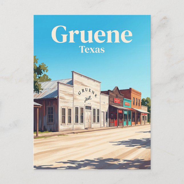 Gruene USA Vykort (Framsida)