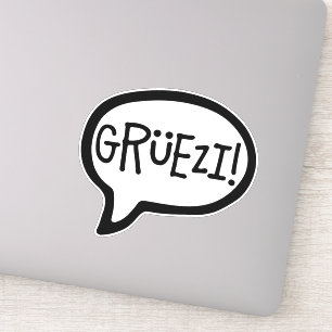 Grüezi! Hej på schweiziska tyska, Schwiizerdüts Klistermärken