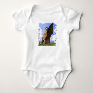 Grulla Paint Foal med Attitude Onsie T Shirt