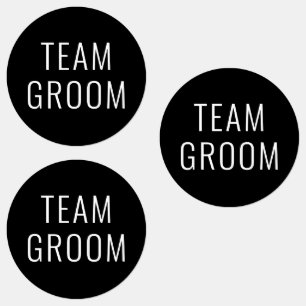 GRUM FÖR Bröllopssupportteam Klistermärke