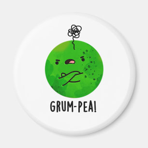 Grum-pea Funny Grumpy Pea Veggie Pun Magnet
