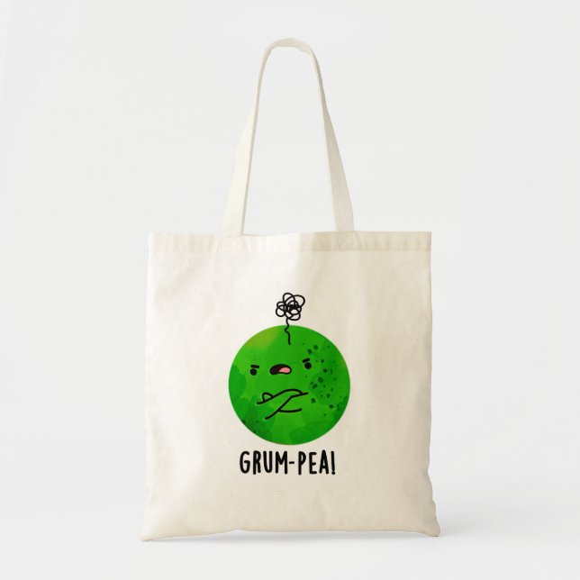 Grum-pea Funny Veggie Pun Tygkasse (Framsidan)
