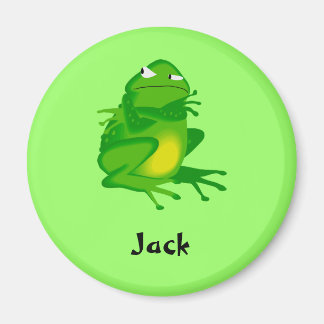 grumlig grönt grodyngroda magnet