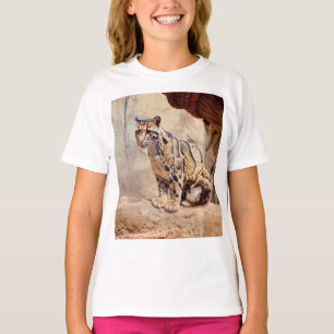 grumlig leopard bild natur vilda djur exotisk t shirt
