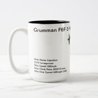 Grumman F6F-3 Hellcat Två-Tonad Mugg