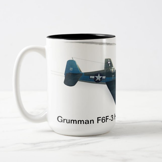 Grumman F6F-3 Hellcat Två-Tonad Mugg (Vänster)