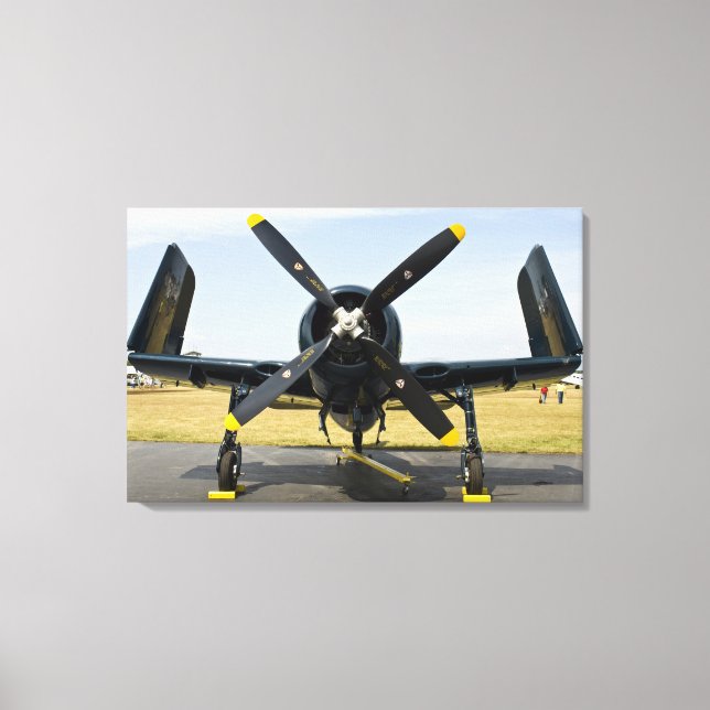 Grumman F8F Bearcat hangarfartygsbaserat jaktplan  Canvastryck (Framsida)