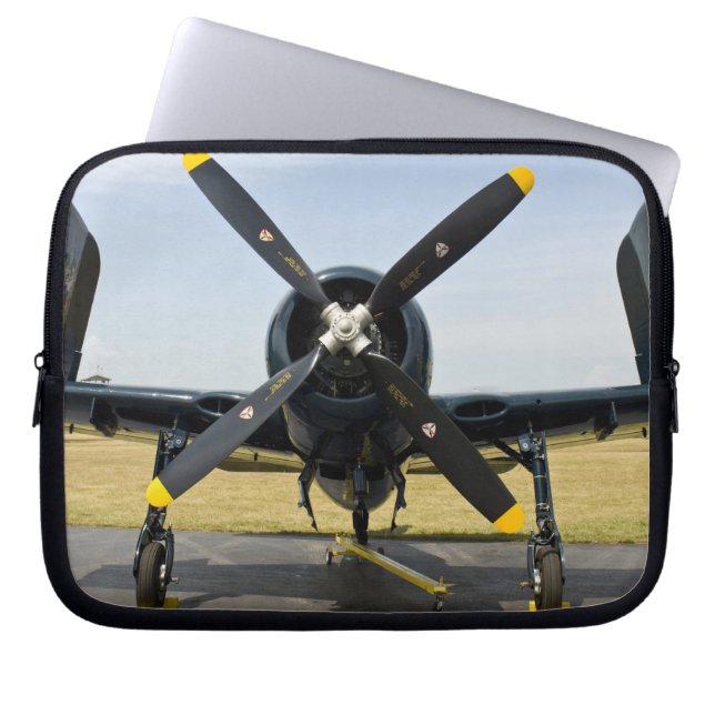 Grumman F8F Bearcat hangarfartygsjaktplan på Laptop Sleeve (Framsidan)