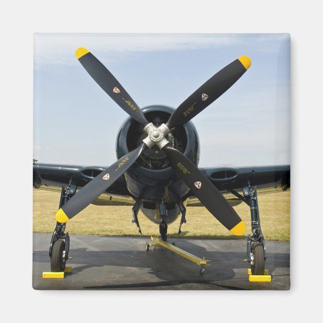 Grumman F8F Bearcat Marinflygplan på Magnet (Framsidan)