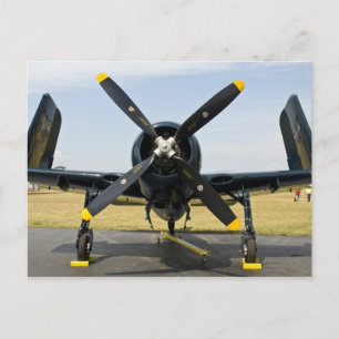 Grumman F8F Bearcat Navy hangarfartygsjaktplan på Vykort