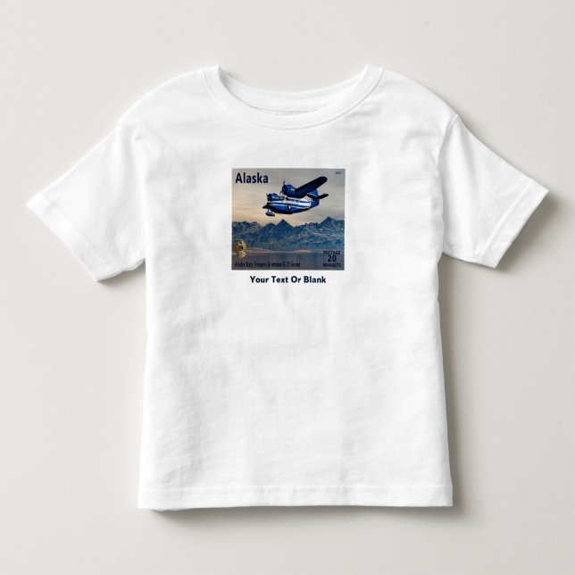Grumman G-21 Goose - Alaska Postage T Shirt (Framsida)