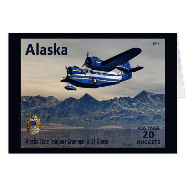 Grumman G-21 Goose Hälsningskort (Framsidan Horizontal)