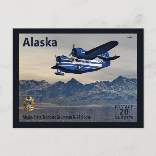 Grumman G-21 Goose Vykort (Framsida)