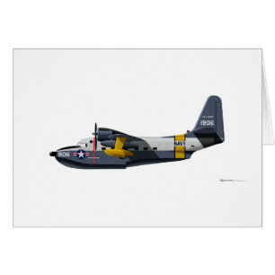 Grumman HU-16B Albatrossmarin Hälsningskort