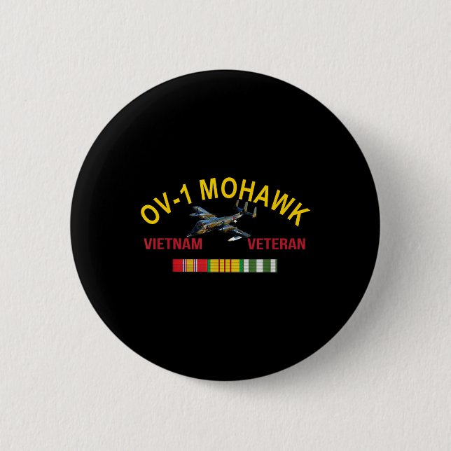 Grumman Ov-1 Mohawk Vietnam Veteran Ov-1-flygplan Knapp (Framsida)