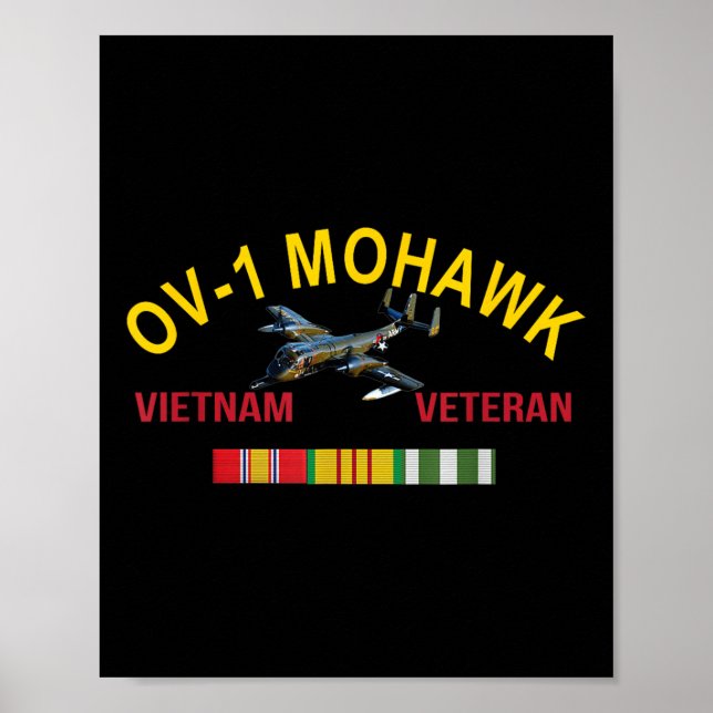 Grumman Ov-1 Mohawk Vietnam Veteran Ov-1-flygplan Poster (Framsidan)