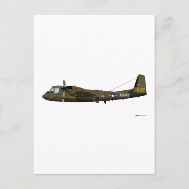 Grumman OV-1 Mohawk Vykort (Framsida)