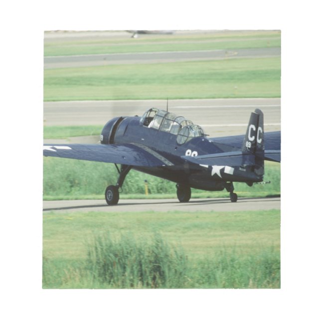 Grumman TBF/TBM Avenger flottilj torpedflygplan Anteckningsblock (Framsida)