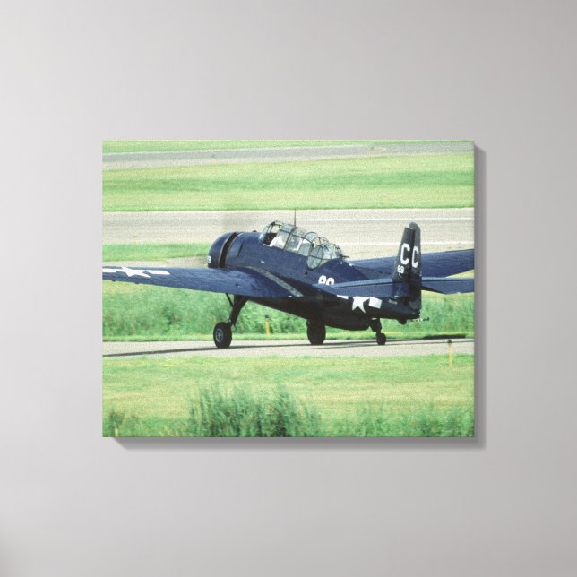 Grumman TBF/TBM Avenger marin hangarfartygs torped Canvastryck (Framsida)