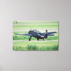 Grumman TBF/TBM Avenger marin hangarfartygs torped Canvastryck