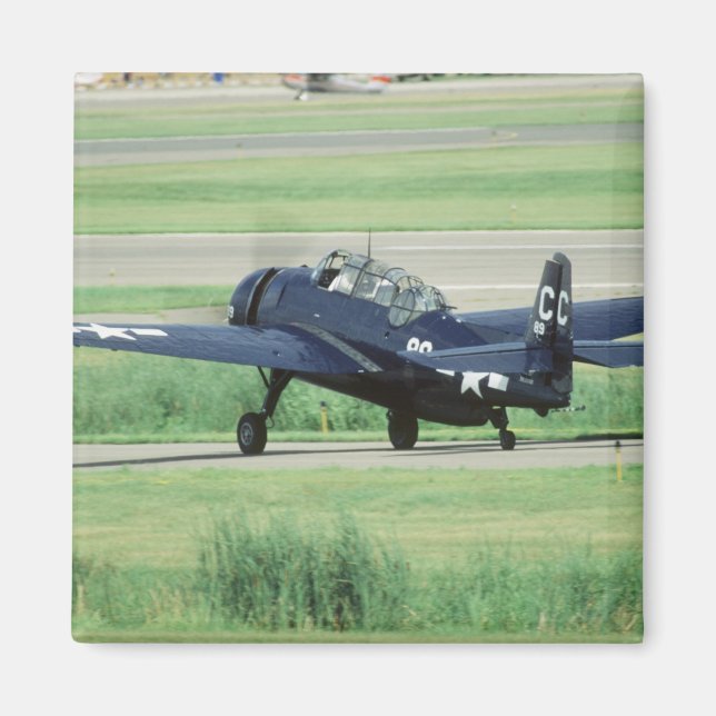 Grumman TBF/TBM Avenger Marintorpedflygplan Magnet (Framsidan)